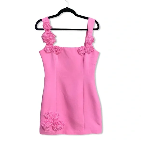 orange strapless mini dress Kage